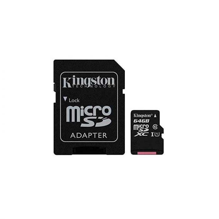 64GB Memoria Micro SD Kingston HC Class 10 Canvas Go - Panafoto