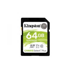 64GB  Tarjeta SD Kingston Canvas Select Plus 100R SDS264GB