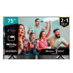 75" TV Hisense 4K ULED Smart | Android TV 75A6G