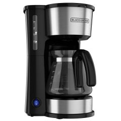 BLACK AND DECKER | CAFETERA 4 EN 1 | CM0755SMX | 5 TAZAS | ACERO INOXIDABLE