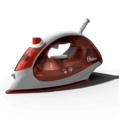Plancha de vapor Oster® compacta GCSTBS5004 | Suela antiadherente | Rojo 