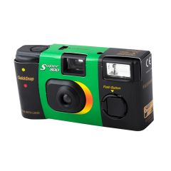 FUJIFILM | CÁMARA UN USO | QUICKSNAP FLASH | SUPER 800 | 27EX VERT | NEGRA