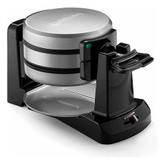 CUISINART | WAFLERA BELGA DE DOBLE VUELTA | WAFF40 | NEGRO/ACERO INOXIDABLE